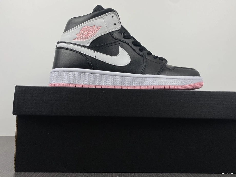 - 1 Mid Pink Arctic 555112-061 (GS) Jordan Black 0513